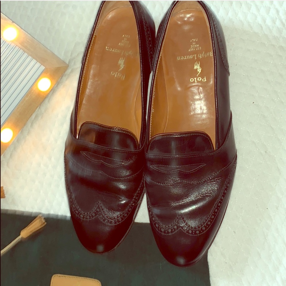 SOLD Rare POLO Ralph Lauren Mens Slip On Loafers - Picture 2 of 6